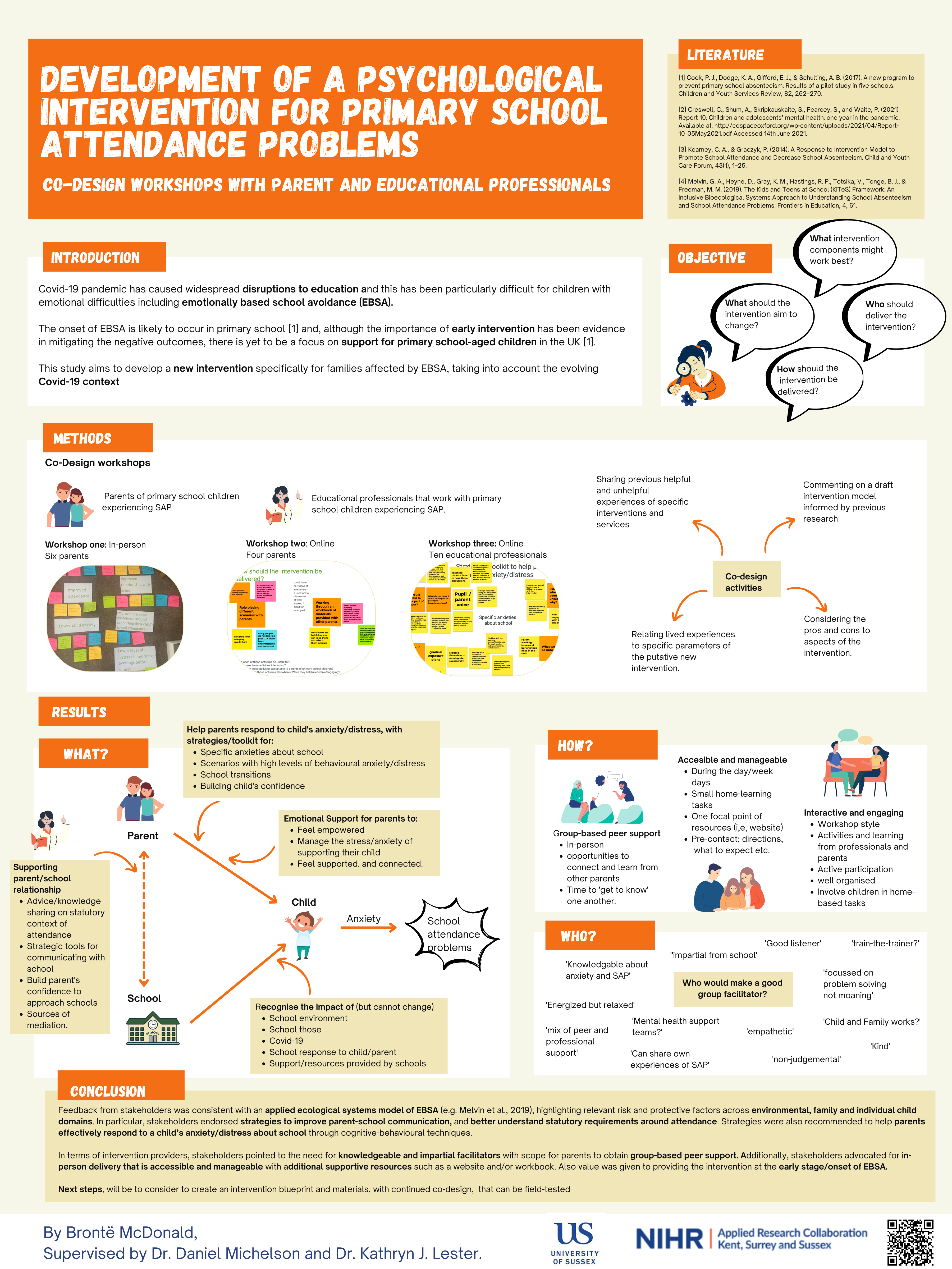 Development of a Psychological Intervention for Primary School Attendance Problems - Bronte McDonald Thumbnail